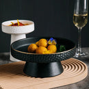 Pedestal Matte Ceramic Platter, for Soup and Desserts, 4.7–8 in