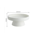 Pedestal Matte Ceramic Platter, for Soup and Desserts, 4.7–8 in