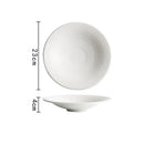 Pedestal Ribbed Ceramic Soup Bowl, for Sashimi and Salad, 9–11 in