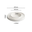 Rippled White Soup Plate for Artistic Fine Dining