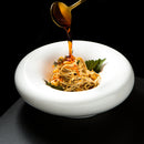 Round Ceramic Donut Shaped Bowl Modern Design