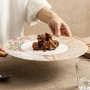 Round Ceramic Fine Dining Plate, for Steak and Pasta, 11.25 in