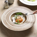 Round Reactive Glaze Ceramic Plate, for Salad, 10 in