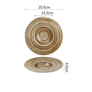Round Reactive Glaze Ceramic Plate, for Salad, 10 in