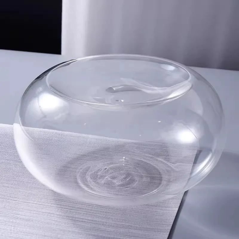 Round Transparent Clear Glass Bowl