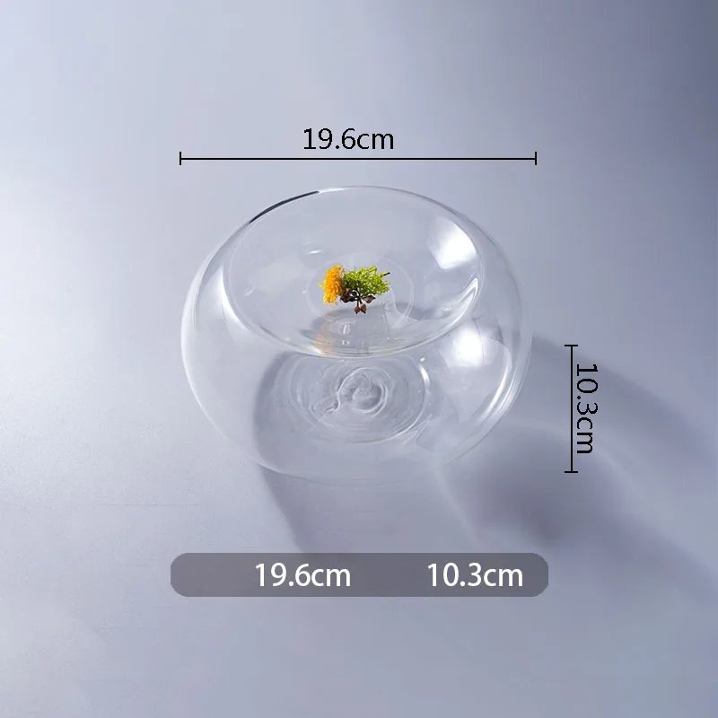 Round Transparent Clear Glass Bowl