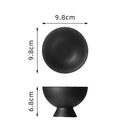 Rustic Black Circular Sushi Plate - Perfect for Minimalist Kitchens