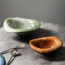 Rustic Ceramic Bowl Asymmetric Dish for Modern Dining