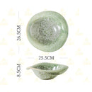 Rustic Ceramic Bowl Asymmetric Dish for Modern Dining