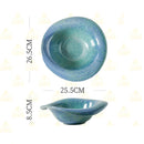 Rustic Ceramic Bowl Asymmetric Dish for Modern Dining