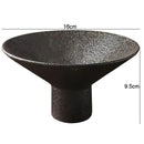Rustic Elevated Black Bowl Plat