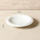 Rustic Glazed Vintage Pattern Ceramic Plate