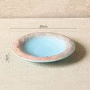 Rustic Glazed Vintage Pattern Ceramic Plate