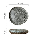 Rustic Granite-like Textured Dining Plates