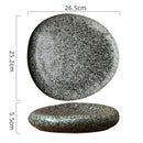 Rustic Granite-like Textured Dining Plates