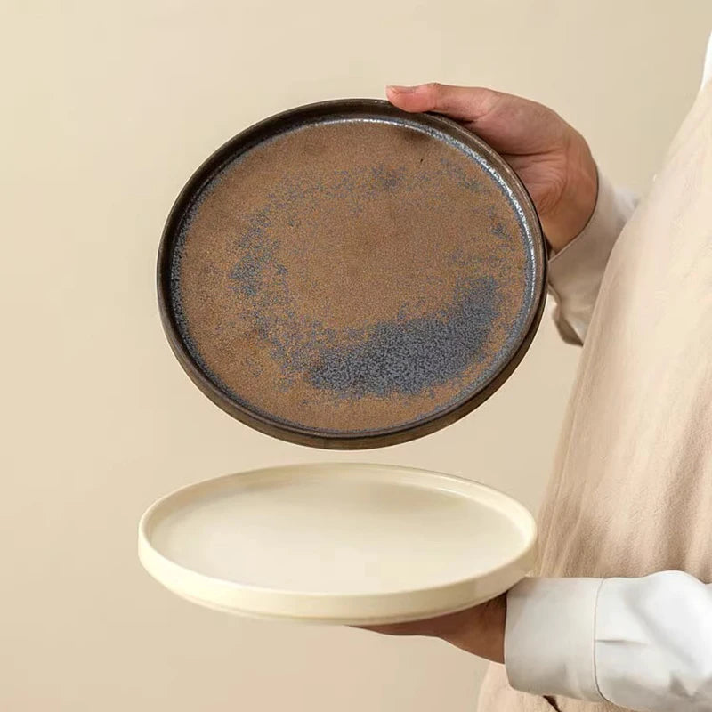 Rustic Matte Glazed Ceramic Plates