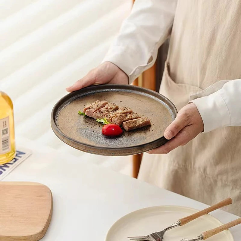 Rustic Matte Glazed Ceramic Plates