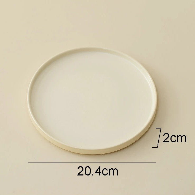 Rustic Matte Glazed Ceramic Plates