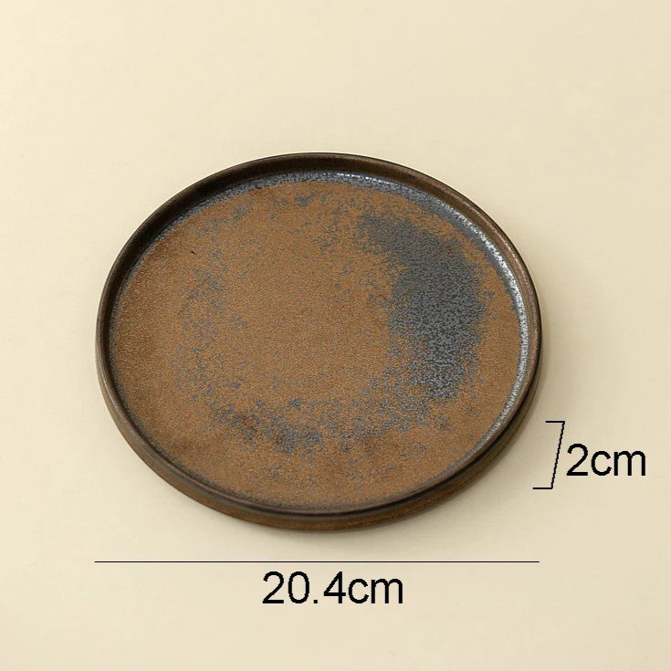 Rustic Matte Glazed Ceramic Plates