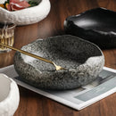 Rustic Stone Effect Ceramic Bowl