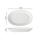 Rustic Textured Oval Plate Perfect for Bold Dining Presentation
