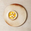 Rustic Textured Rim Ceramic Soup Plate