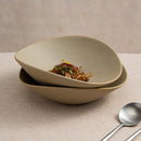 Sand Beige Ceramic Pasta & Salad Bowl
