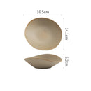 Sand Beige Ceramic Pasta & Salad Bowl