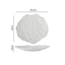 Scalloped Edge Gourmet Ceramic Plate Perfect for Elegant Dining