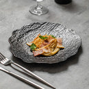 Scalloped Edge White Ceramic Plate