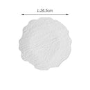 Scalloped Edge White Ceramic Plate