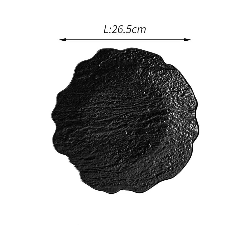 Scalloped Edge White Ceramic Plate