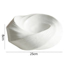 Sculpted White Spiral Plate for Artistic Food Plating