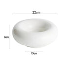 Sculptural Donut-Shaped Porcelain Bowl