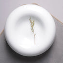 Sculptural White Donut Plate for Modern Minimalist Plating