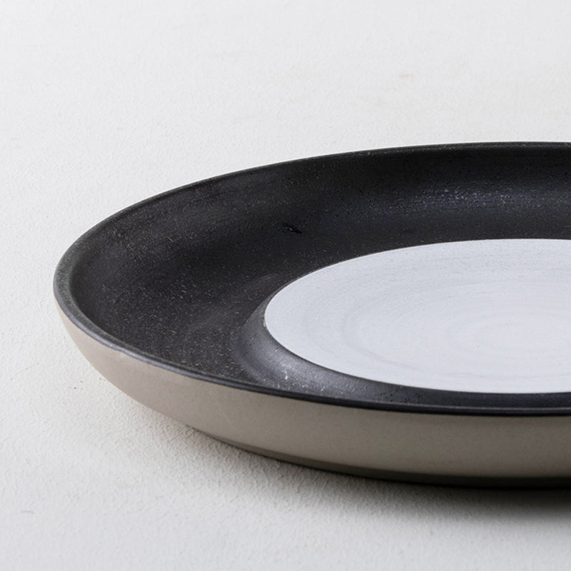 Simple Round Ceramic Plates for Sushi Steak Pasta