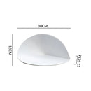 Stylish Triangular Grooved Ceramic Plate