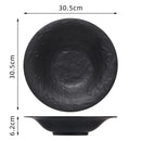 Textured Black Ceramic Bowl