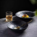 Textured Black Ceramic Bowl