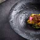 Textured Black Ceramic Bowl