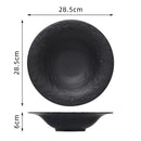 Textured Black Ceramic Bowl
