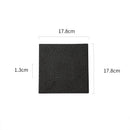 Textured Black Square Plate for Stylish Modern Plating