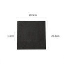 Textured Black Square Plate for Stylish Modern Plating