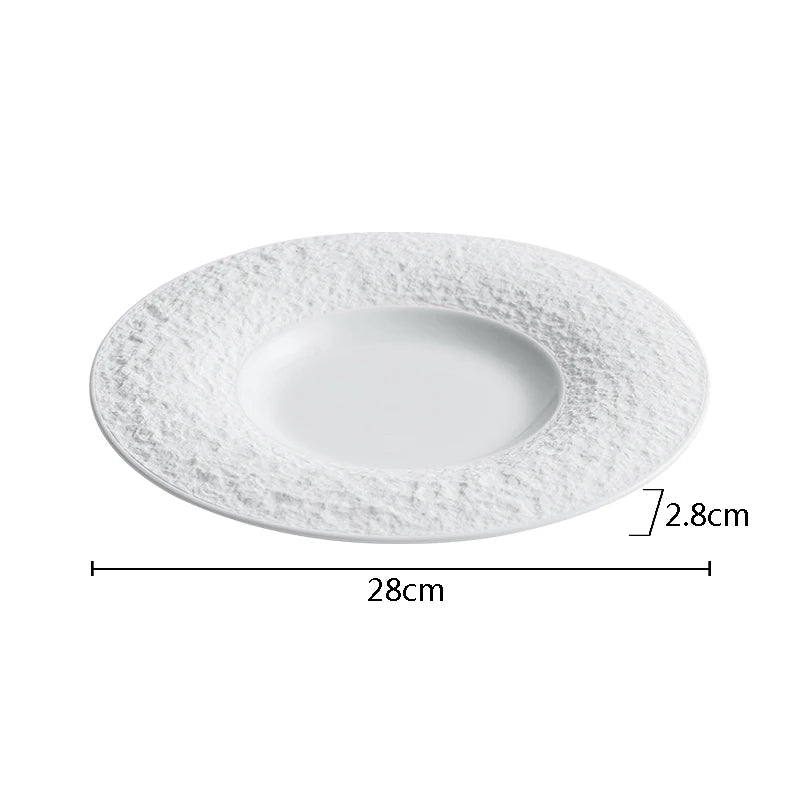 Textured Ceramic Dinner Plate 11 cm