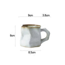 Textured Ceramic Mug, Square, for Coffee and Tea