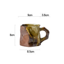 Textured Ceramic Mug, Square, for Coffee and Tea