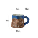 Textured Ceramic Mug, Square, for Coffee and Tea