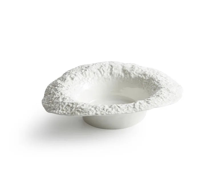 Textured Ceramic Serving Bowl