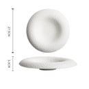 Textured Hammered Ceramic Plate For Modern Fine Dining