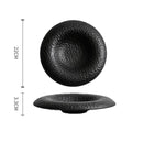 Textured Hammered Ceramic Plate For Modern Fine Dining